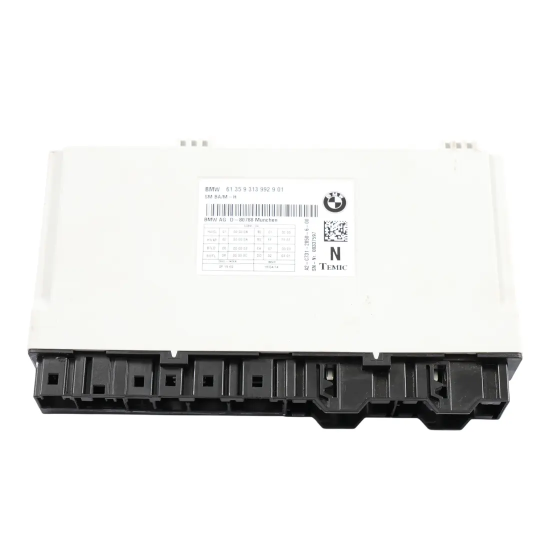 BMW F13 Front Seat Control Module Unit ECU Left Right N/O/S - SKU 9313992 - Part number 9313992