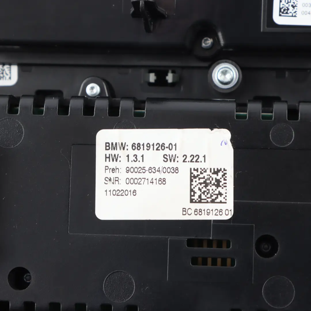 BMW F10 F11 Klima automatik A/C Klima steuerung Schalttafel - SKU 9328425-4 - Teilenummer 9328425