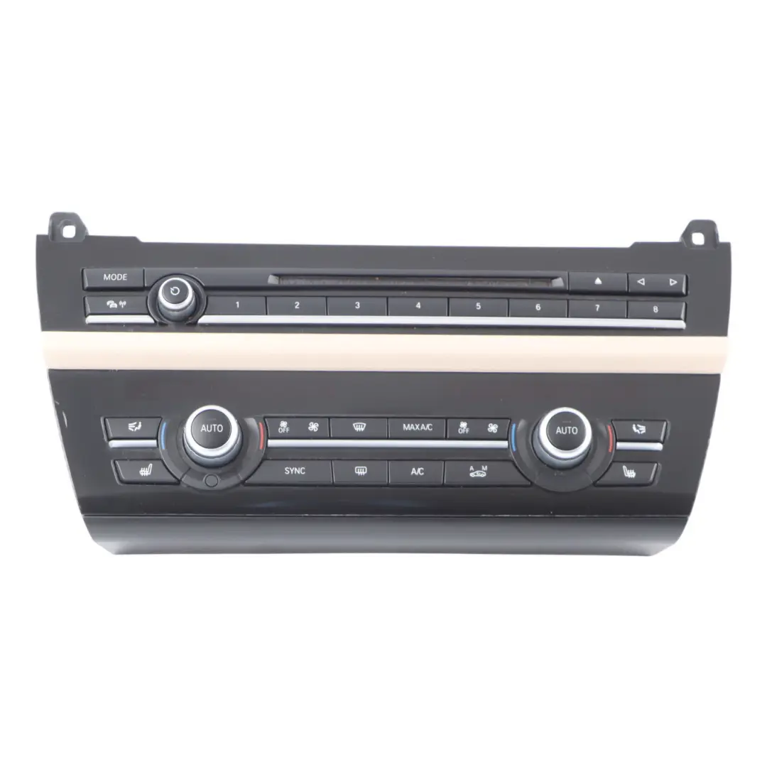 Climate Switch BMW F10 F11 F18 Panel Radio Air Condition Control Panel to with Part number 9328425 Climate Switch BMW F10 F11 F18 Panel Radio Air Condition Control Panel - SKU 9328425-6 - Part number 9328425