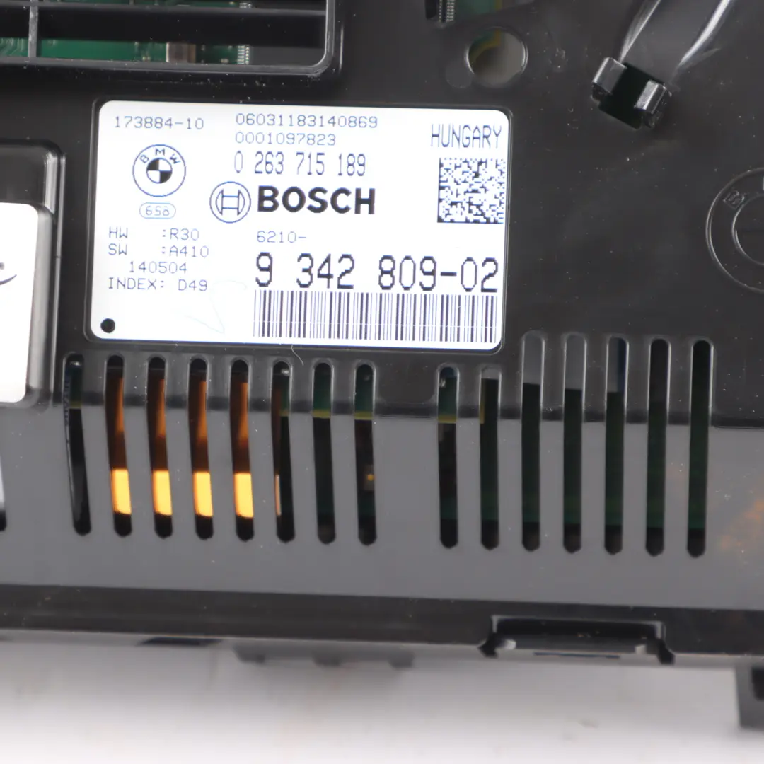 Instrument Cluster BMW F10 F11 LCI Speedo Clocks Automatic Diesel to with Part number 9342809 Instrument Cluster BMW F10 F11 LCI Speedo Clocks Automatic Diesel - SKU 9342809 - Part number 9342809