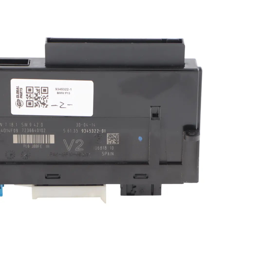 BMW 5 F13 ECU Body Control Module V2 Junction Box PL6 JBBFE III - SKU 9345322-1 - Part number 9345322
