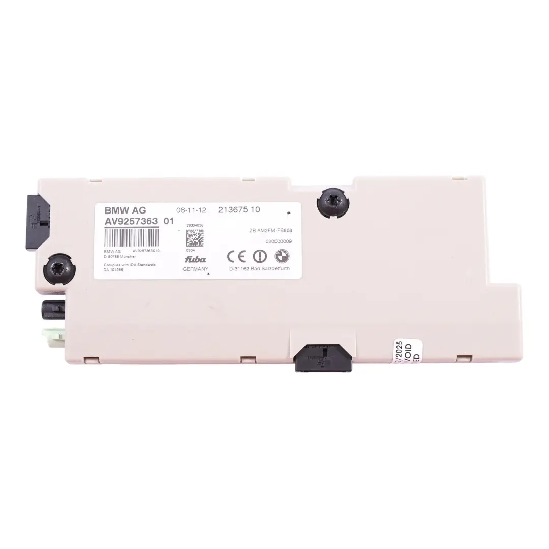 Amplificateur Antenne Diversity 868 Mhz pour BMW F01 F02 F03 LCI F06 F10 F13 à propos du numéro de pièce 9346806 BMW F01 F02 F03 LCI F06 F10 F13 Amplificateur Antenne Diversity 868 Mhz - SKU 9346806 - Numéro de pièce 9346806