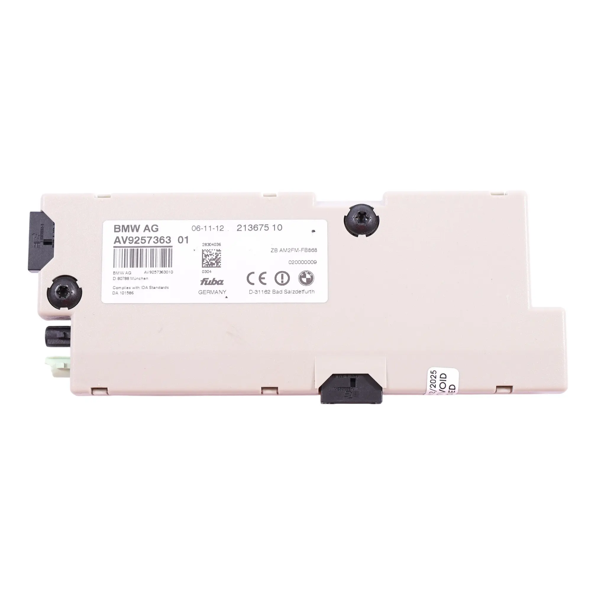 BMW F01 F02 F03 LCI F06 F10 F13 Amplificateur Antenne Diversity 868 Mhz 9346806