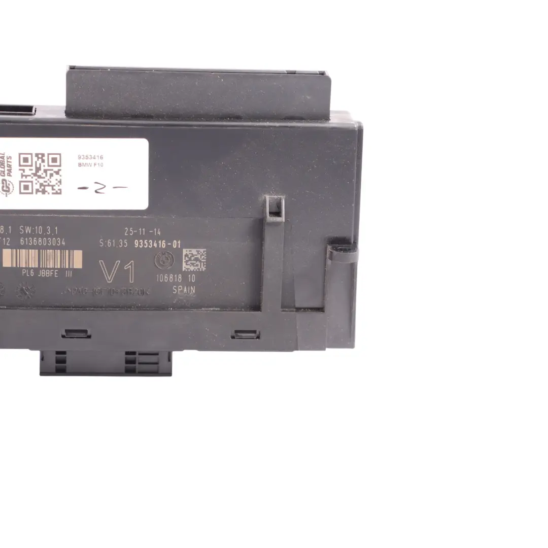 Body Control Module BMW F10 F11 F12 ECU Junction Box V1 PL6 JBBFE III 9177978 to with Part number 6992414 Body Control Module BMW F10 F11 F12 ECU Junction Box V1 PL6 JBBFE III 9177978 - SKU 6992414 - Part number 6992414
