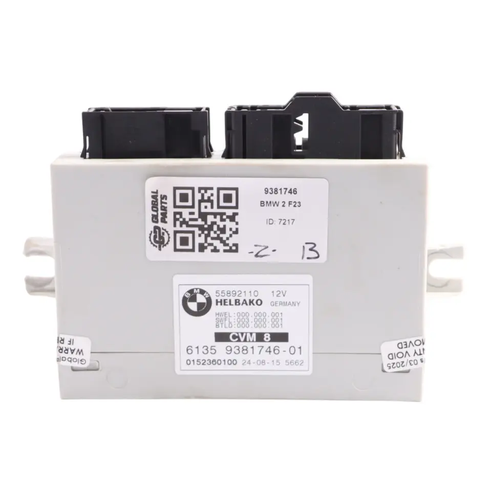 Folding Top Roof Module to BMW F23 Cabrio Convertible with Part number 9381746 BMW F23 Cabrio Convertible Folding Top Roof Module - SKU 9381746 - Part number 9381746