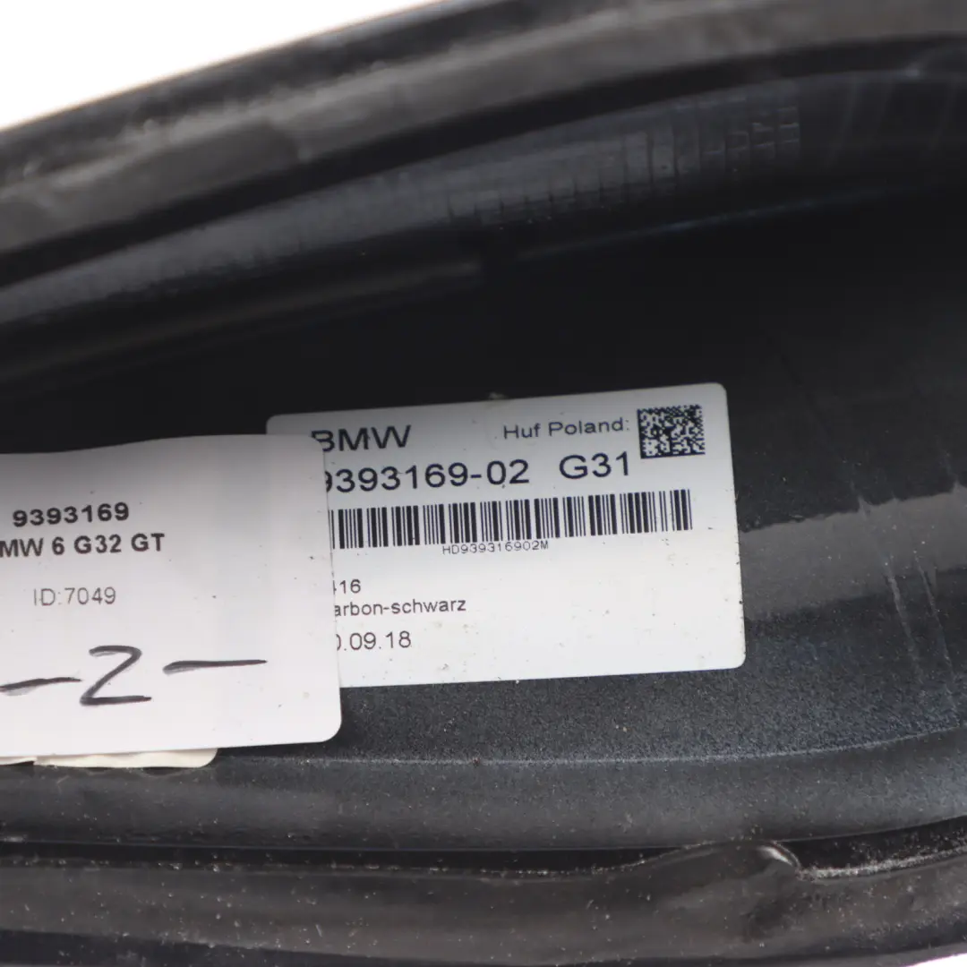 Empty Housing For Roof Antenna Shark Fin Cover Carbon Black - 416 to BMW G32 GT with Part number 9393169 BMW G32 GT Empty Housing For Roof Antenna Shark Fin Cover Carbon Black - 416 - SKU 9393169-CAR - Part number 9393169