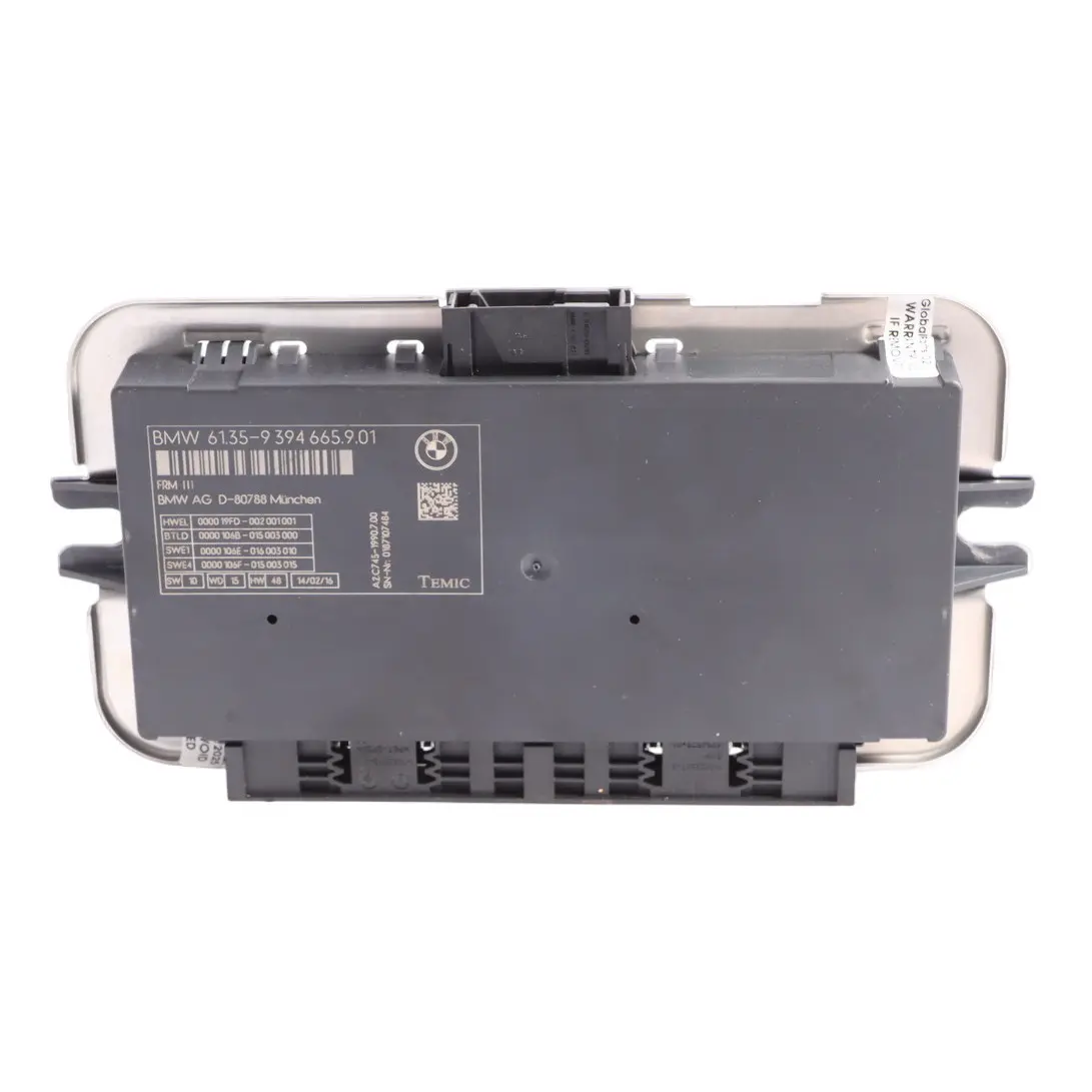 BMW F10 Module De Commande D'Éclairage De Plancher ECU 9394665