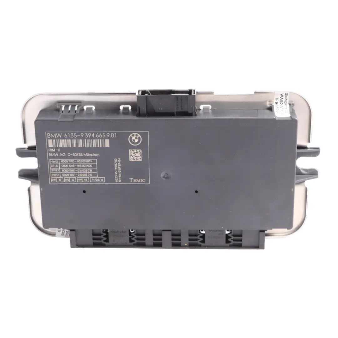 Module De Commande D'Éclairage De Plancher ECU pour BMW F10 à propos du numéro de pièce 9394665 BMW F10 Module De Commande D'Éclairage De Plancher ECU - SKU 9394665 - Numéro de pièce 9394665