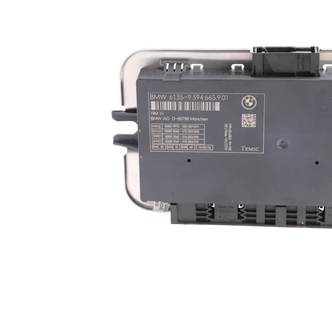 Module De Commande D'Éclairage De Plancher ECU pour BMW F10 à propos du numéro de pièce 9394665 BMW F10 Module De Commande D'Éclairage De Plancher ECU - SKU 9394665 - Numéro de pièce 9394665