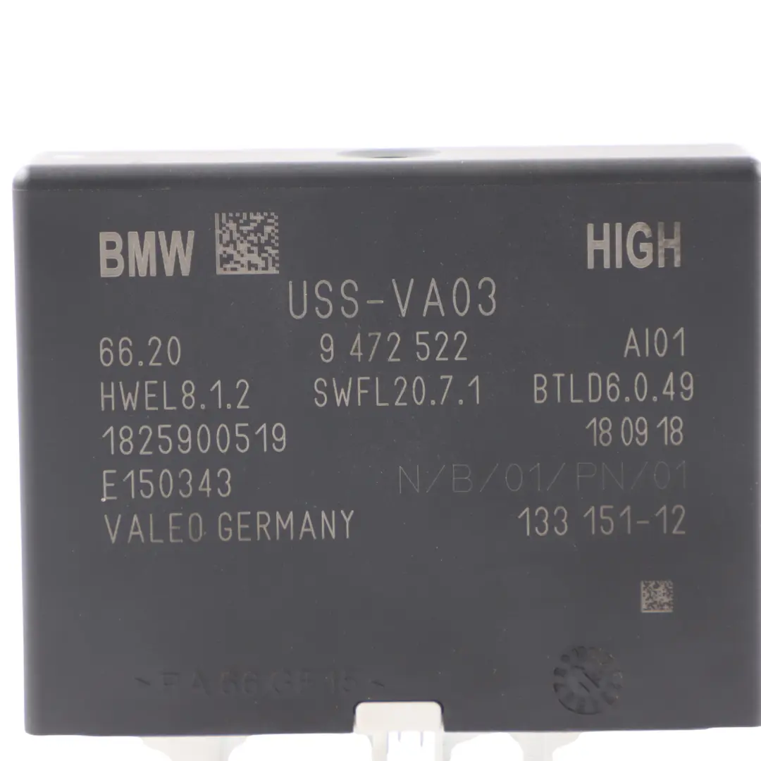 BMW F90 G30 G31 G32 PDC Parking Distance Assist Control Module Unit ECU - SKU 9472522 - Part number 9472522