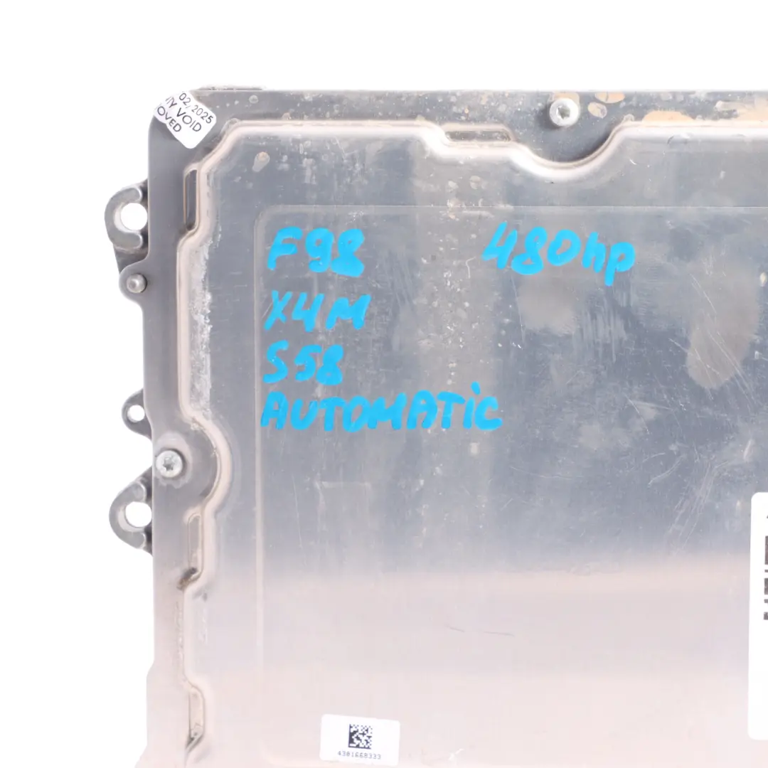 S58 510HP Engine Control Unit ECU DME Automatic to BMW X3 M F97 X4 M F98 with Part number 9796607 BMW X3 M F97 X4 M F98 S58 510HP Engine Control Unit ECU DME Automatic - SKU 9796607 - Part number 9796607