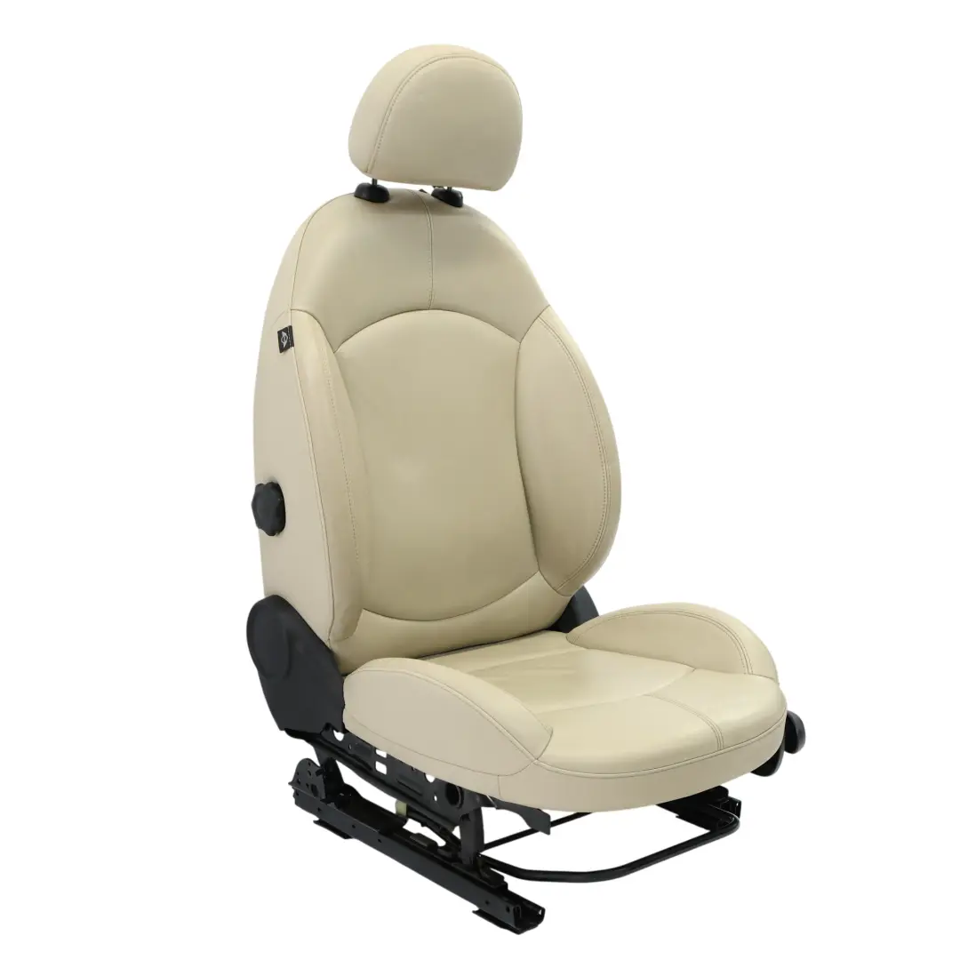 Mini Cooper R60 Sedile anteriore sportivo sinistro pelle Gravity Polar Beige - SKU 9806613-3 - Numero di parte 9806613