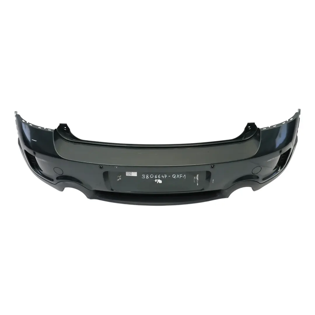 Bumper Cooper S PDC Oxford Green Metallic - B26 to Mini Countryman R60 Rear with Part number 9806647 Mini Countryman R60 Rear Bumper Cooper S PDC Oxford Green Metallic - B26 - SKU 9806647-OXF1 - Part number 9806647