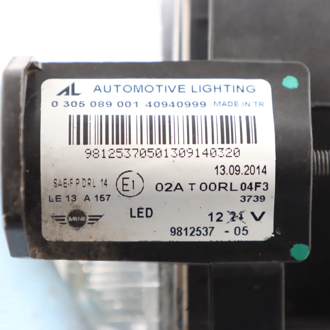 Fog Lamp Mini R60 R61 LED Front Light Headlight Bumper Right O/S to with Part number 9812537 Fog Lamp Mini R60 R61 LED Front Light Headlight Bumper Right O/S - SKU 9812537-1 - Part number 9812537