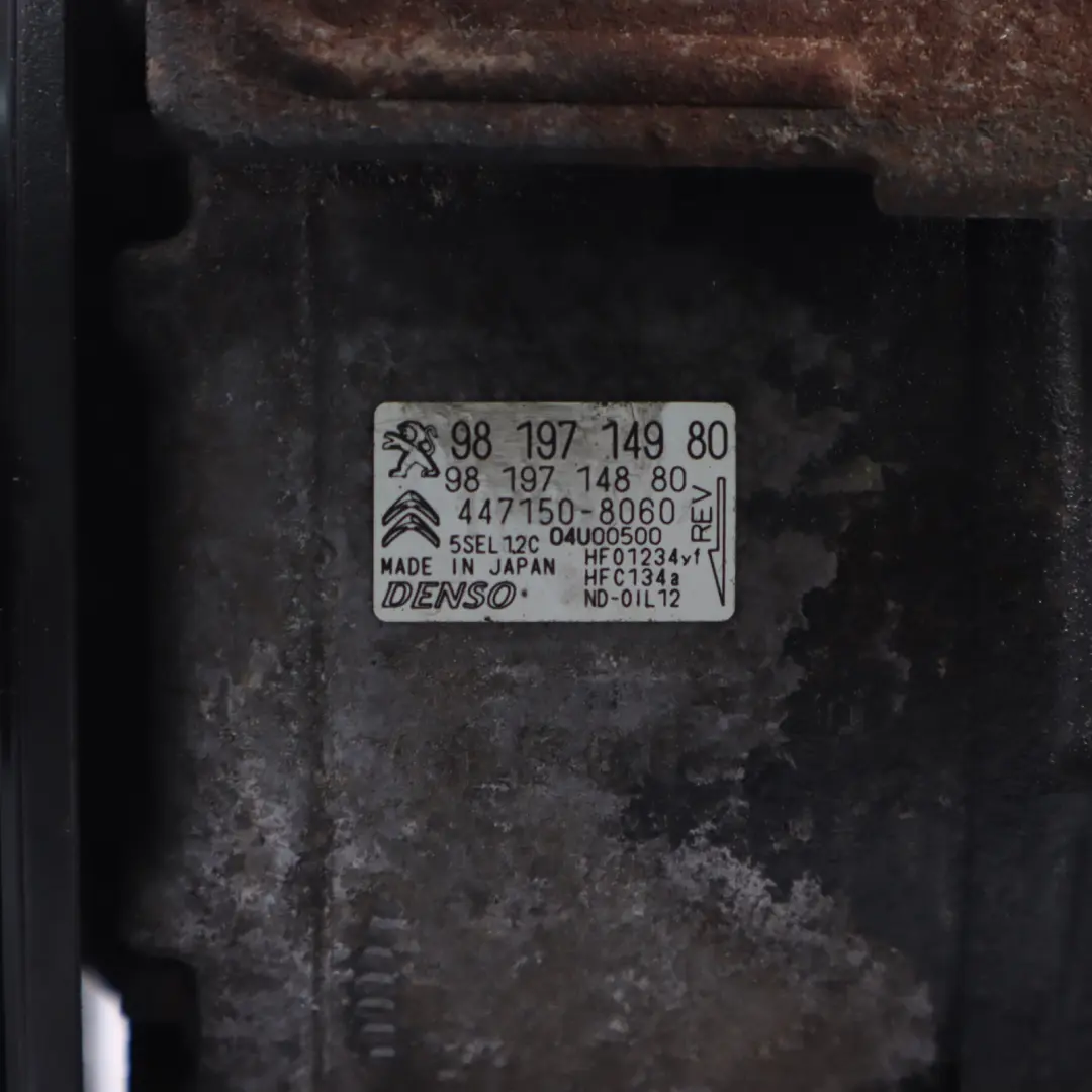  Pegueot Partner B9 1.6 HDI A/C Aire Acondicionado Compresor Bomba - SKU 9819714980 - Número de pieza 9819714980