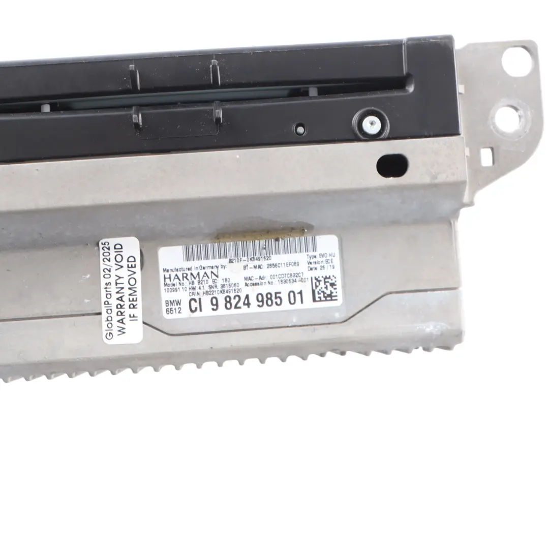BMW F22 F32 X4M G02 F98 CD Player Radio Audio Sat Nav Navigation - SKU 9824985 - Part number 9824985