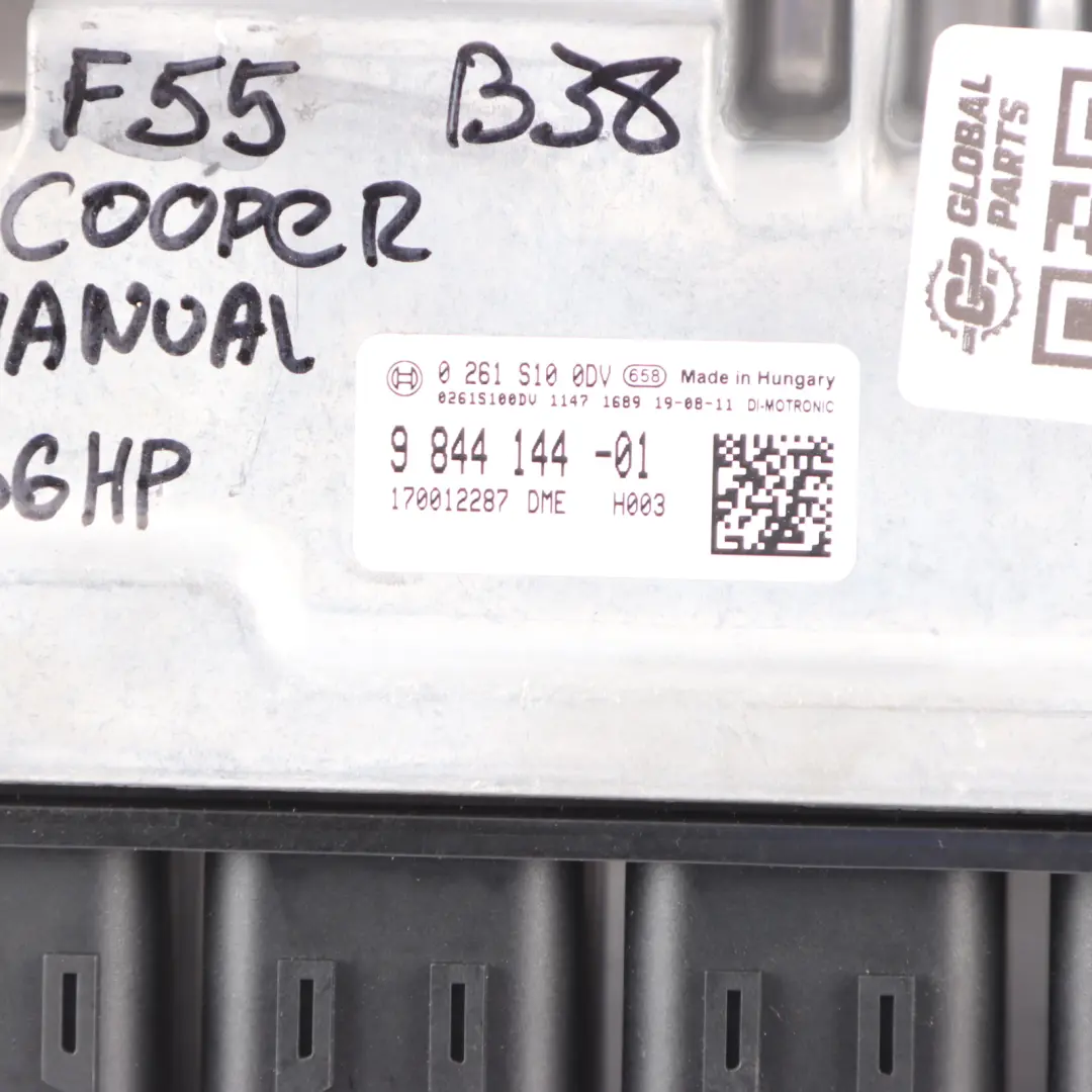 Mini Cooper F55 F56 B38 136HP Engine Control Unit ECU DME Manual - SKU 9844144 - Part number 9844144