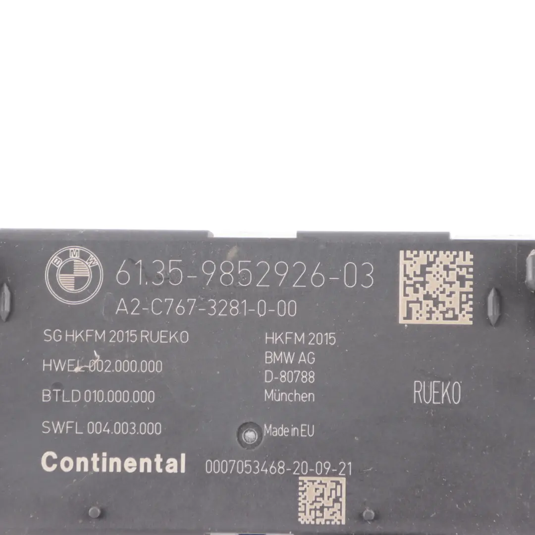 Moduł Sterwonik Klapy Bagażnika do BMW F31 X5 F15 Mini F60 o numerze 9852926 BMW F31 X5 F15 Mini F60 Moduł Sterwonik Klapy Bagażnika - SKU 9852926 - Numer Części 9852926