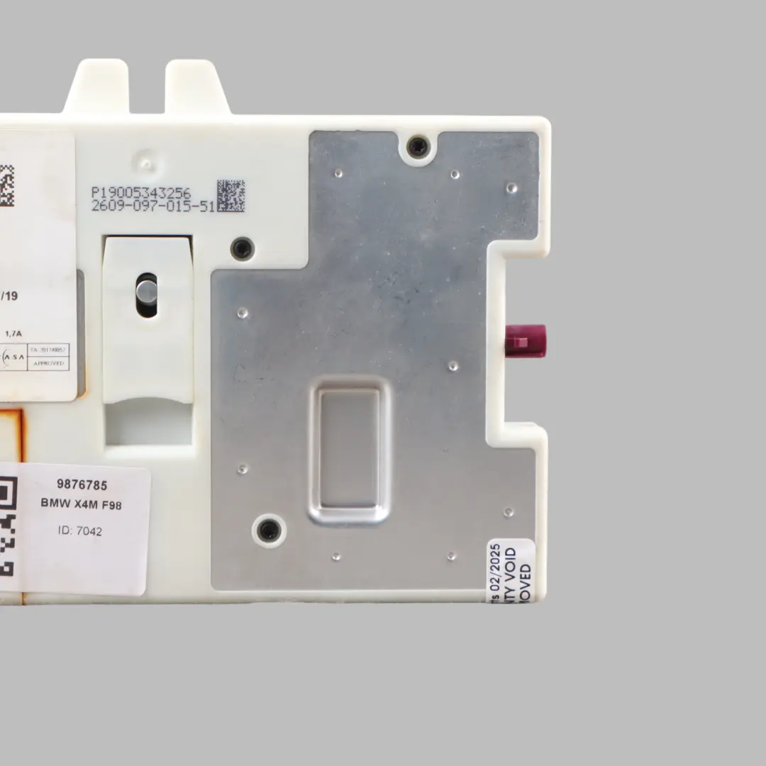 Telematics Module BMW G20 G30 X4 F98 Comunication Unit ATM ECE 4G WLAN to with Part number 9876785 Telematics Module BMW G20 G30 X4 F98 Comunication Unit ATM ECE 4G WLAN - SKU 9876785 - Part number 9876785