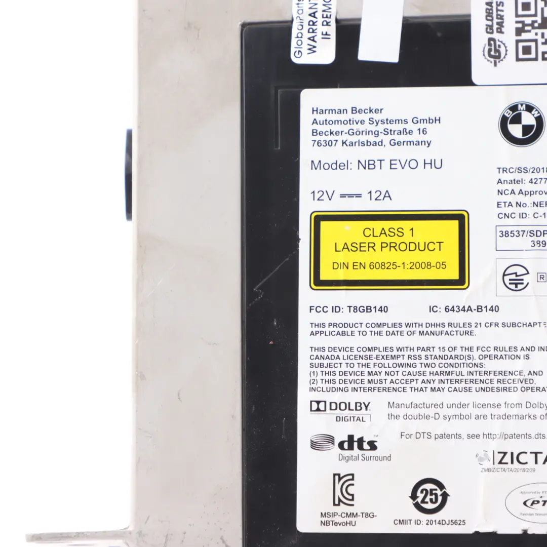 Navigation Head Unit Sat Nav High to BMW F20 F21 F30 F31 LCI G30 G31 G11 with Part number 9877375 BMW F20 F21 F30 F31 LCI G30 G31 G11 Navigation Head Unit Sat Nav High - SKU 9877375 - Part number 9877375