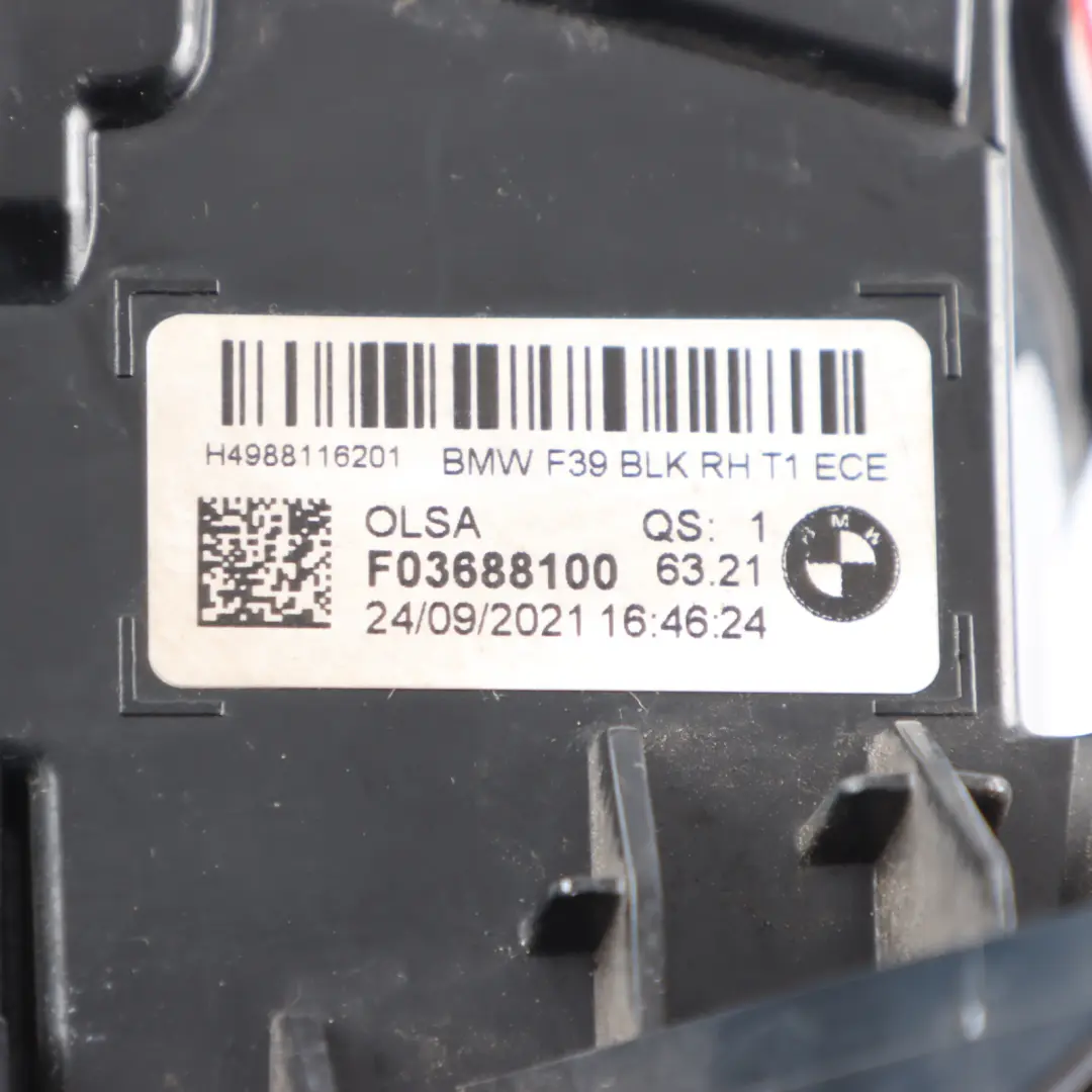 Light Lamp In Trunk Tailgate Lid Right O/S F03688100 to BMW X2 F39 Rear with Part number 9881162 BMW X2 F39 Rear Light Lamp In Trunk Tailgate Lid Right O/S F03688100 - SKU 9881162 - Part number 9881162