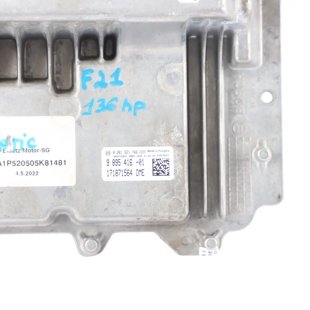 BMW F20 F21 LCI 118i B38 136HP Engine Control Unit ECU DME Automatic - SKU 9895416-3 - Part number 9895416