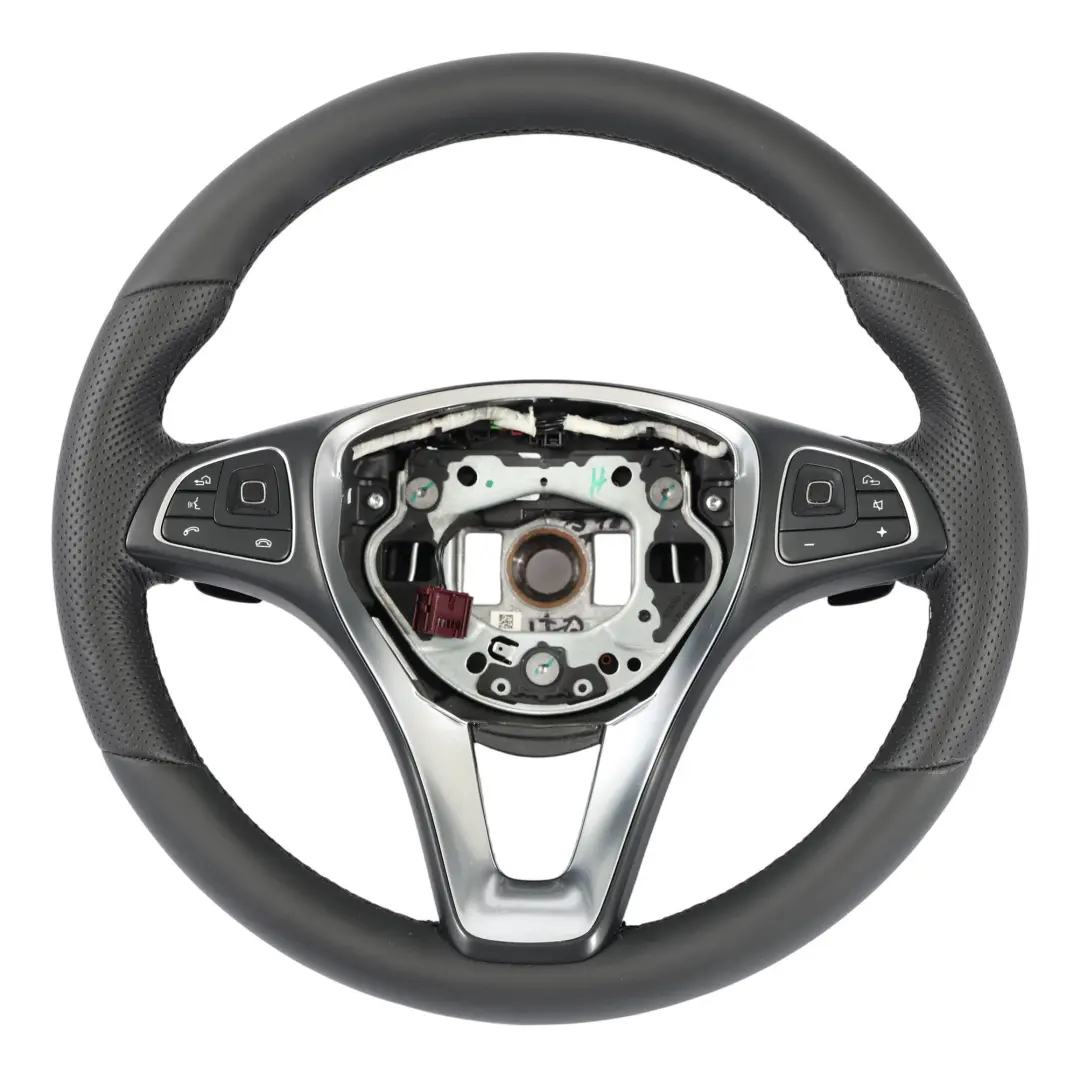 NEU Schwarzes Leder Sportlenkrad Multifunktion für Mercedes W213 mit Teilenummer A0004605600 Mercedes W213 NEU Schwarzes Leder Sportlenkrad Multifunktion - SKU A0004605600-1 - Teilenummer A0004605600