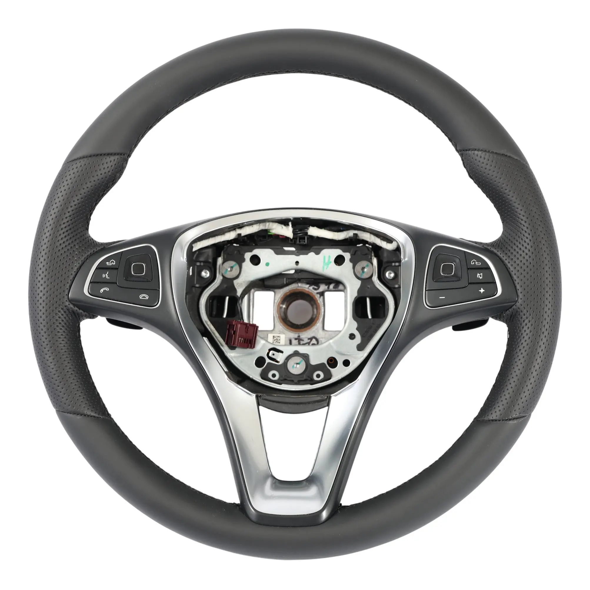 Mercedes W213 NOUVEAU Volant sport en cuir noir multifonction A0004605600