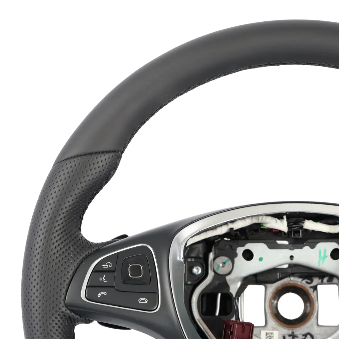 Mercedes W213 NEU Schwarzes Leder Sportlenkrad Multifunktion - SKU A0004605600-1 - Teilenummer A0004605600