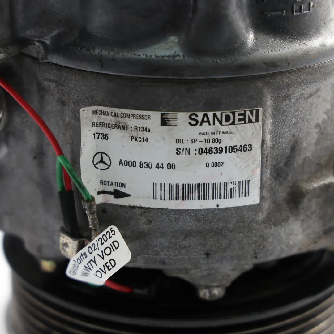 Conditioning Pump Compressor Climate to Mercedes W204 W447 Diesel Air with Part number A0008304400 Mercedes W204 W447 Diesel Air Conditioning Pump Compressor Climate - SKU A0008304400 - Part number A0008304400
