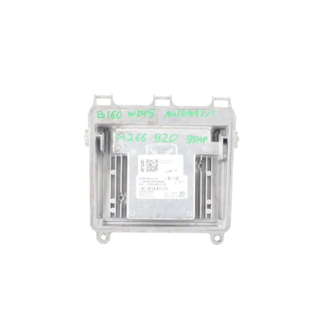 Mercedes A160 W169 M266.920 Engine Control Unit ECU Automatic - SKU A0024463140-3 - Part number A0024463140