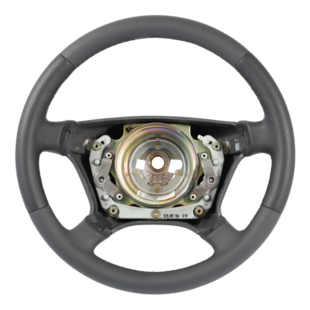 Mercedes C140 NEU Schwarzes Leder Lenkrad Schwarzes Gewinde - SKU A1404604603-1 - Teilenummer A1404604603