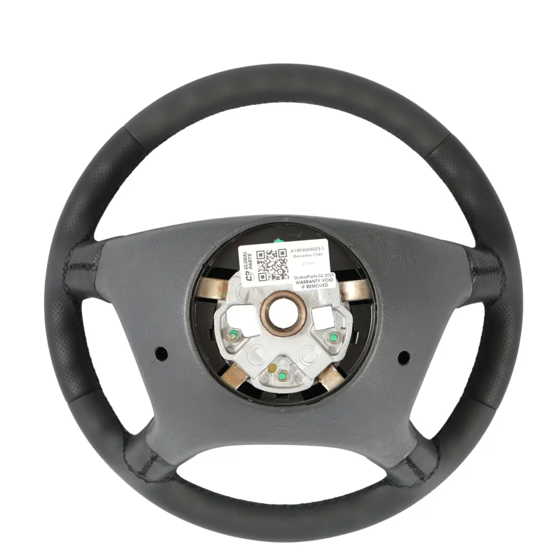 Mercedes C140 NEU Schwarzes Leder Lenkrad Schwarzes Gewinde - SKU A1404604603-1 - Teilenummer A1404604603