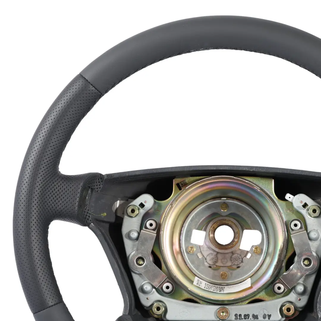 Leather Steering Wheel Black Threads to Mercedes C140 NEW Black with Part number A1404604603 Mercedes C140 NEW Black Leather Steering Wheel Black Threads - SKU A1404604603-1 - Part number A1404604603