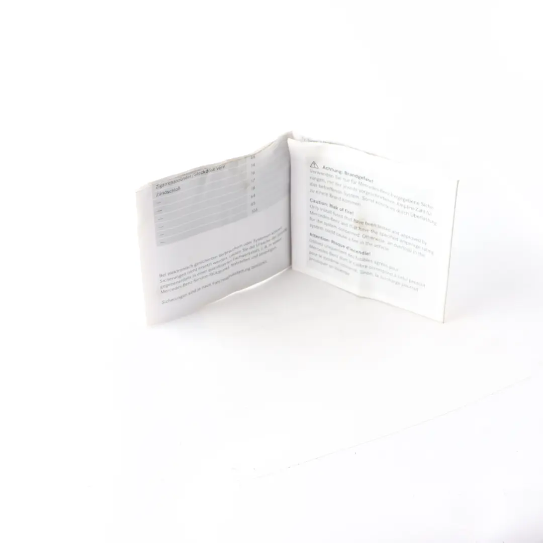 Fuse Box Allocation Fuse Placement Map Card Diagram to Mercedes W176 with Part number A1640066799 Mercedes W176 Fuse Box Allocation Fuse Placement Map Card Diagram - SKU A1640066799 - Part number A1640066799