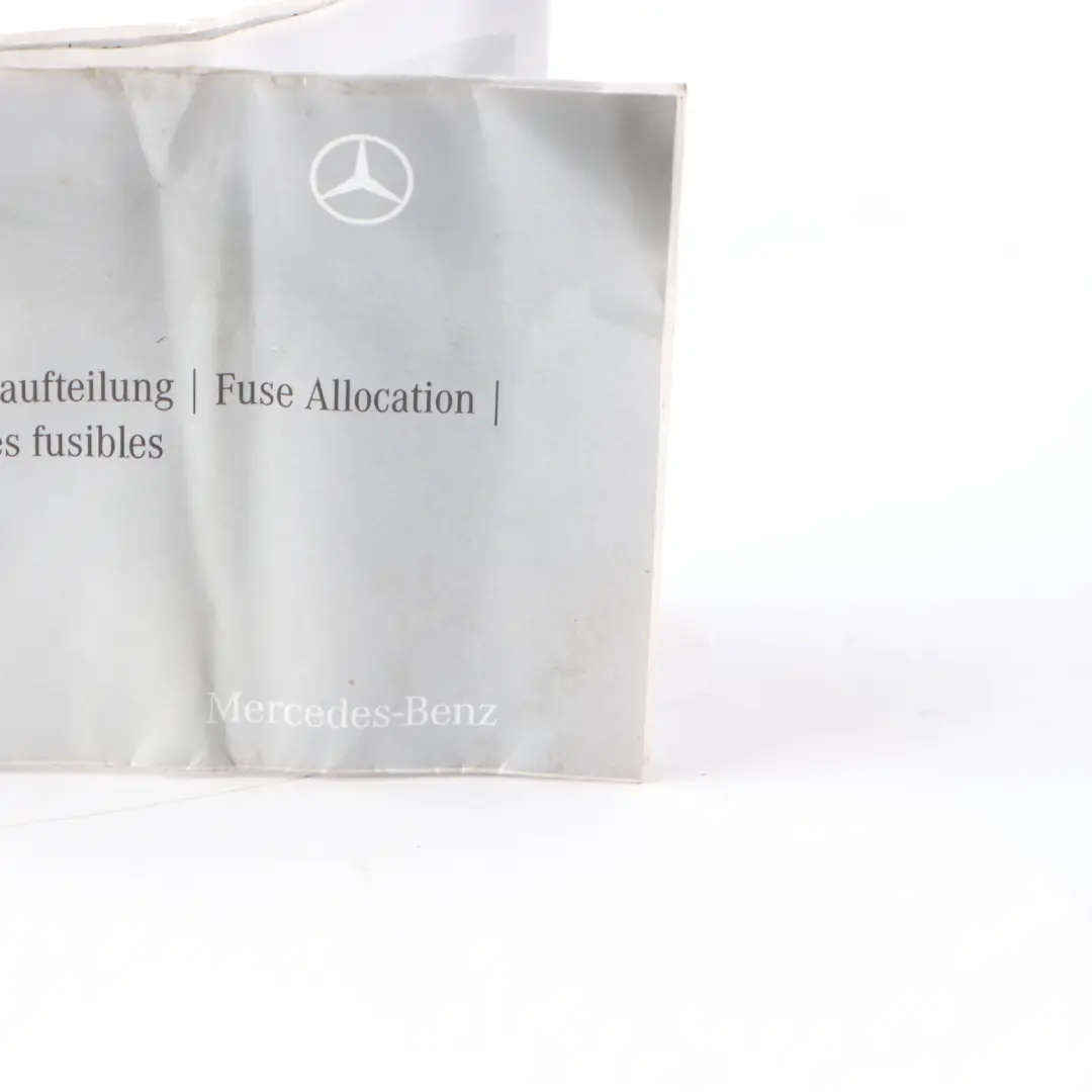 Fuse Box Allocation Fuse Placement Map Card Diagram to Mercedes W176 with Part number A1640066799 Mercedes W176 Fuse Box Allocation Fuse Placement Map Card Diagram - SKU A1640066799 - Part number A1640066799