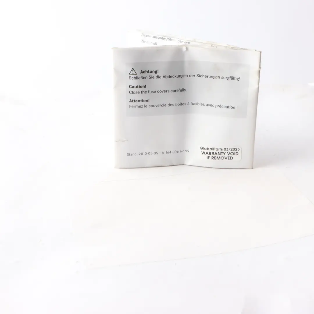 Mercedes W176 Fuse Box Allocation Fuse Placement Map Card Diagram - SKU A1640066799 - Part number A1640066799