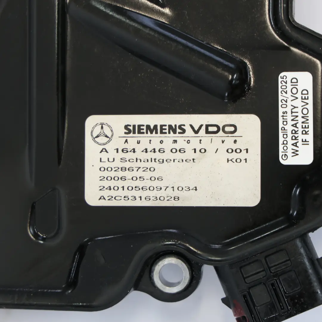 Moduł Sterownik Skrzyni Biegów Automat do Mercedes ML W164 o numerze A1644460610 Mercedes ML W164 Moduł Sterownik Skrzyni Biegów Automat - SKU A1644460610 - Numer Części A1644460610