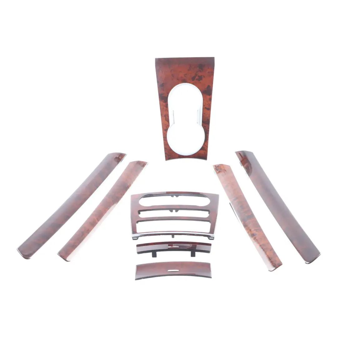 Interior Trim Cover Strip Panel Walnut Burl Wood Set to Mercedes W164 with Part number A1646808607 Mercedes W164 Interior Trim Cover Strip Panel Walnut Burl Wood Set - SKU A1646808607-1 - Part number A1646808607