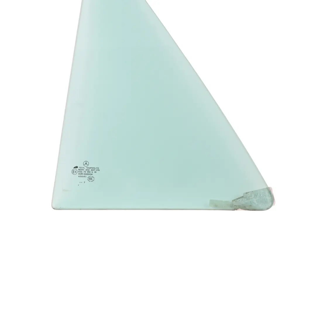 Quarter Side Window Glass Green Rear Left N/S AS2 to Mercedes W164 with Part number A1647302355 Mercedes W164 Quarter Side Window Glass Green Rear Left N/S AS2 - SKU A1647302355-1 - Part number A1647302355