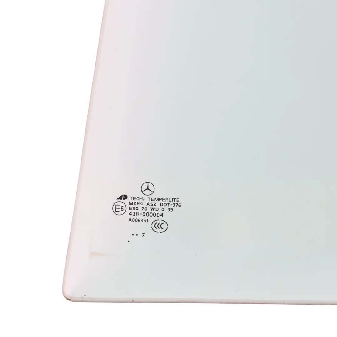 Quarter Side Window Glass Green Rear Left N/S AS2 to Mercedes W164 with Part number A1647302355 Mercedes W164 Quarter Side Window Glass Green Rear Left N/S AS2 - SKU A1647302355-1 - Part number A1647302355