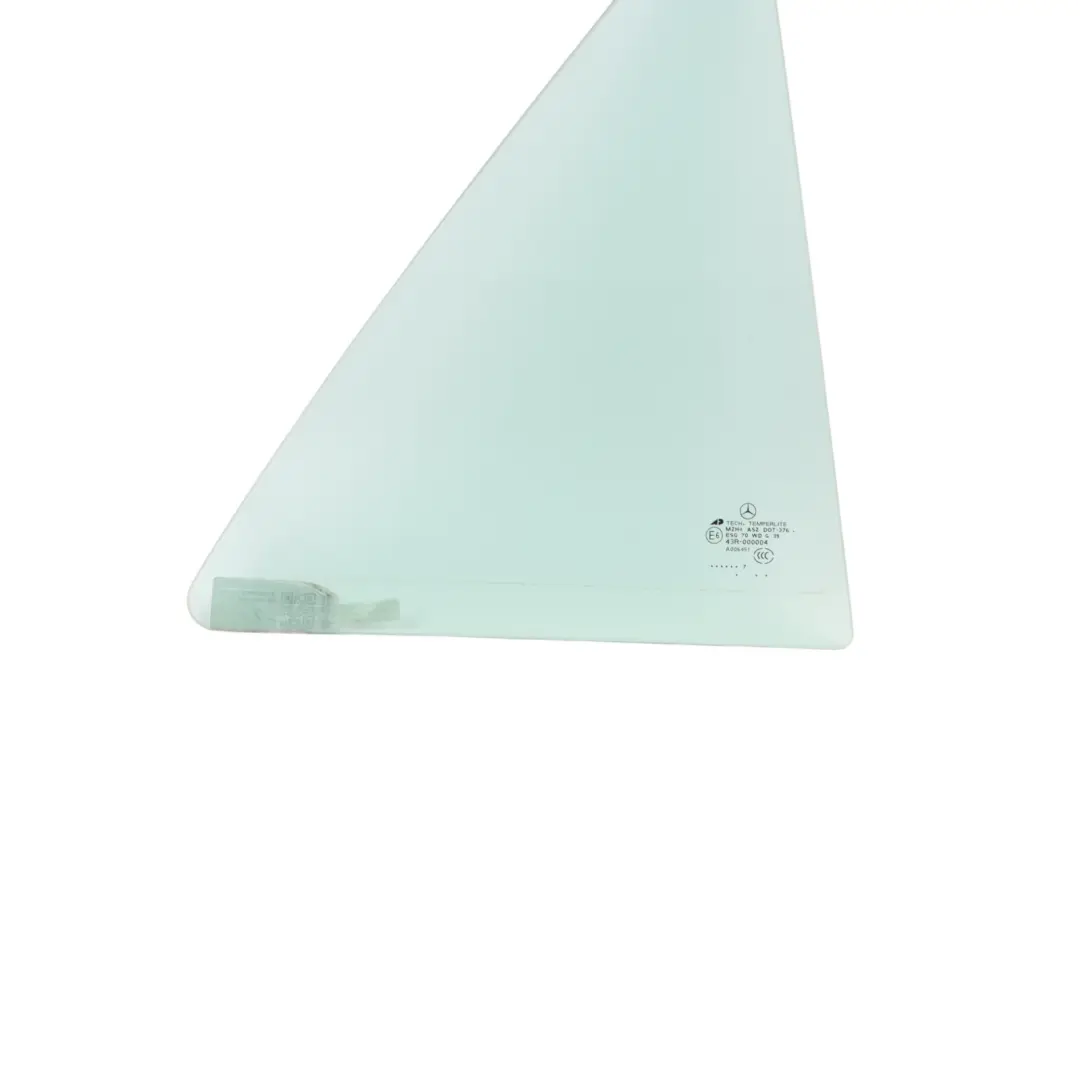 Window Glass Rear Right O/S Door Triangle Green AS2 to Mercedes W164 with Part number A1647302455 Mercedes W164 Window Glass Rear Right O/S Door Triangle Green AS2 - SKU A1647302455-1 - Part number A1647302455