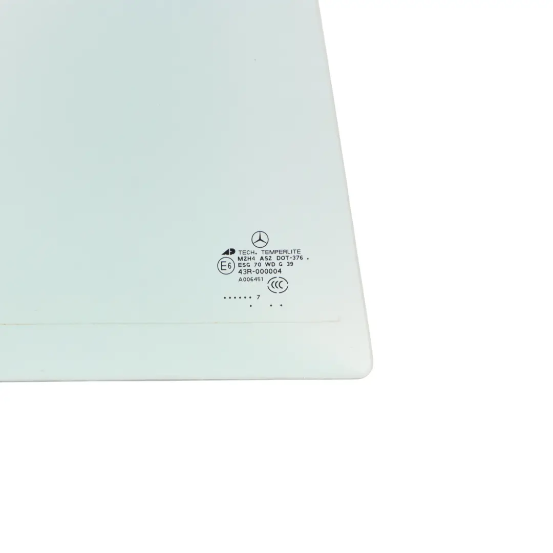 Window Glass Rear Right O/S Door Triangle Green AS2 to Mercedes W164 with Part number A1647302455 Mercedes W164 Window Glass Rear Right O/S Door Triangle Green AS2 - SKU A1647302455-1 - Part number A1647302455