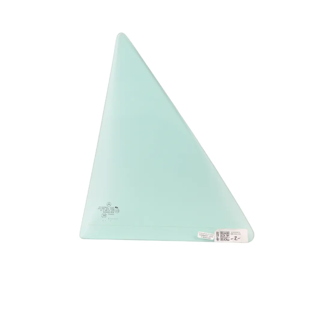 Window Glass Rear Right O/S Door Triangle Green AS2 to Mercedes W164 with Part number A1647302455 Mercedes W164 Window Glass Rear Right O/S Door Triangle Green AS2 - SKU A1647302455-1 - Part number A1647302455