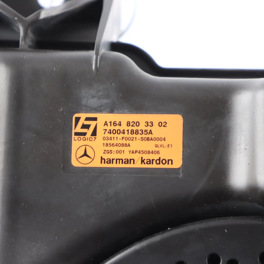 Subwoofer Speaker Harman Kardon to Mercedes ML W164 Rear with Part number A1648203302 Mercedes ML W164 Rear Subwoofer Speaker Harman Kardon - SKU A1648203302 - Part number A1648203302