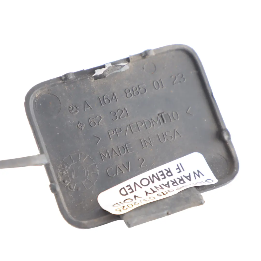 Mercedes ML W164 Rear Bumper Towing Eye Hook Cover Trim Cap Black - SKU A1648850123 - Part number A1648850123