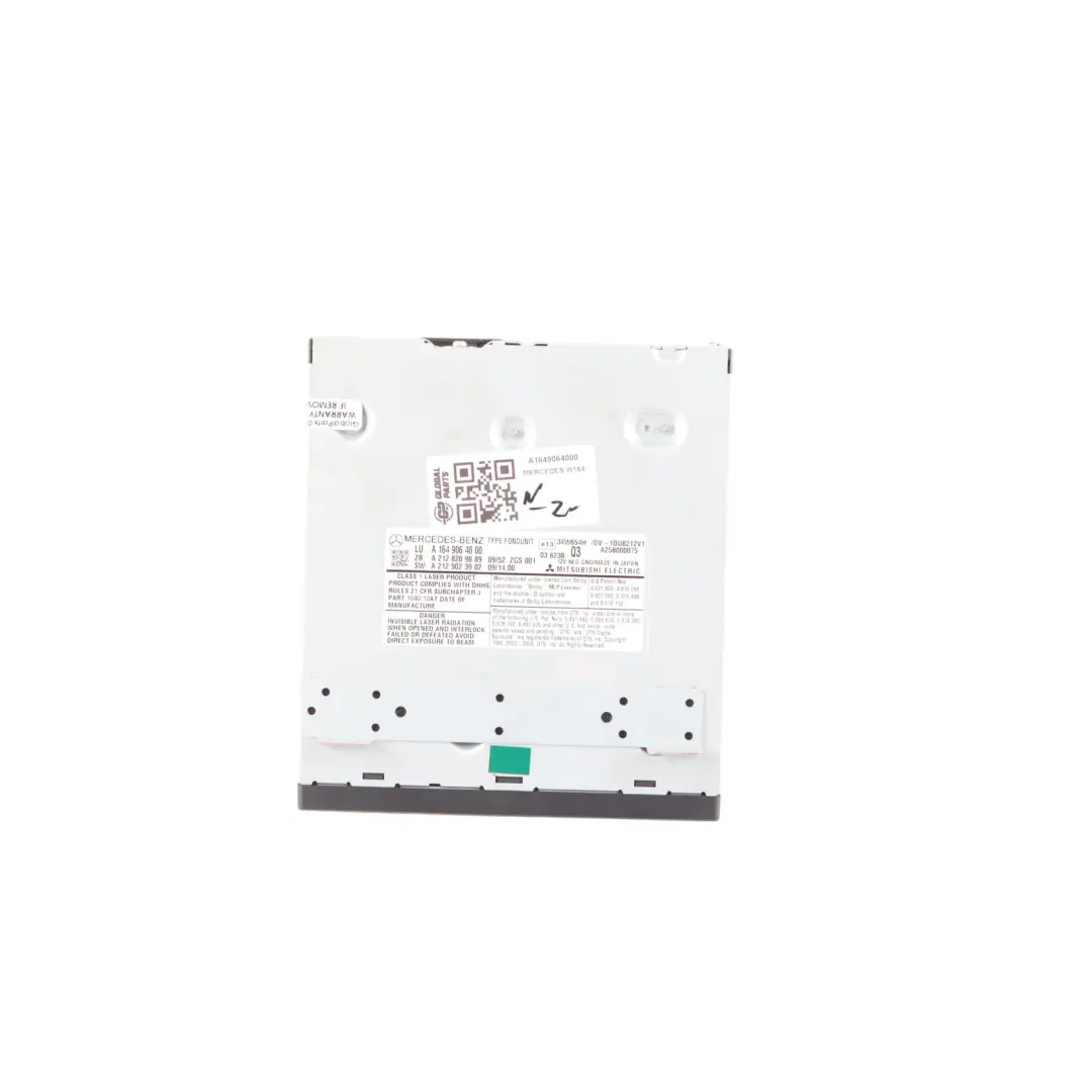 Mercedes ML W164 GLK X204 CD GPS Player Radio Audio Head Unit - SKU A1649064000 - Part number A1649064000