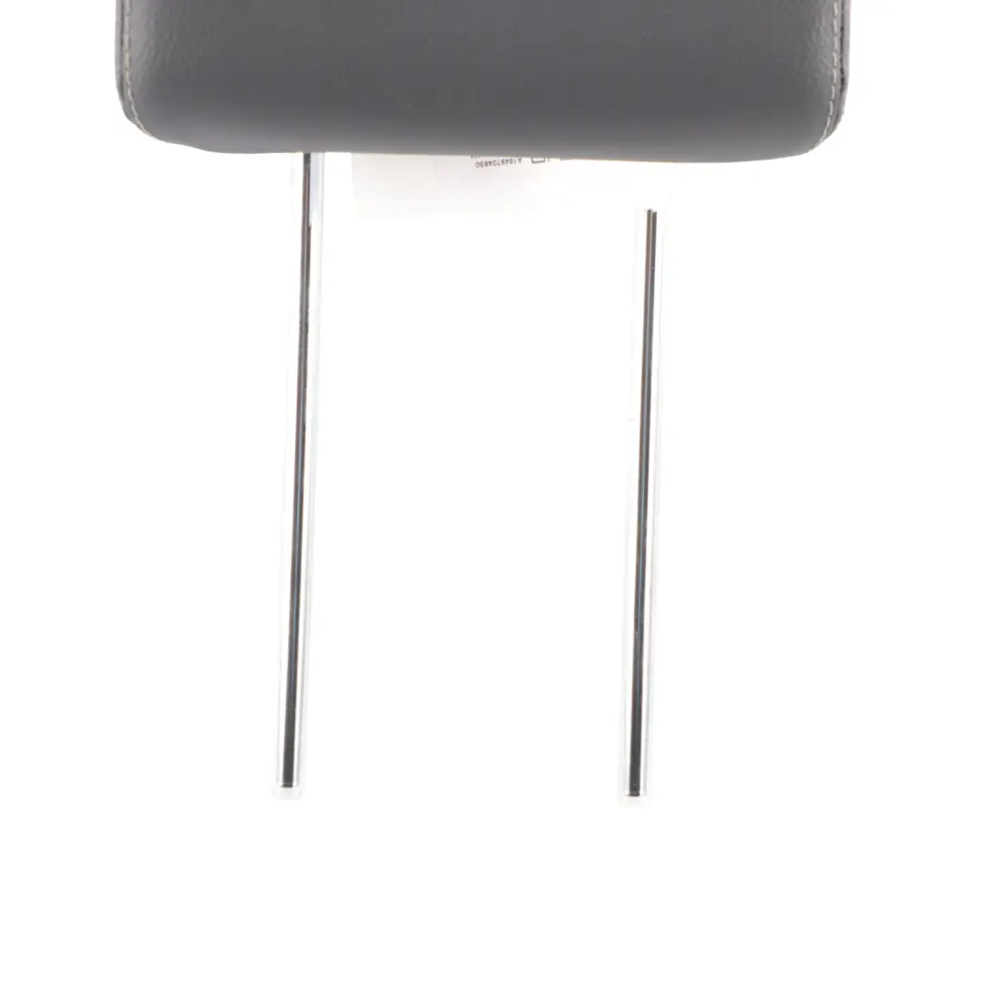 Reposacabezas Asiento Trasero Medio De Cuero Negro para Mercedes W164 con número de pieza A1649704650 Mercedes W164 Reposacabezas Asiento Trasero Medio De Cuero Negro - SKU A1649704650 - Número de pieza A1649704650