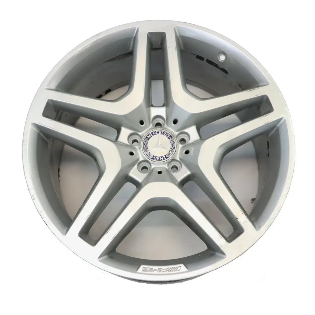 Alloy Wheel Rim 21" Star Spoke 10J ET:46 to Mercedes ML W166 AMG Silver with Part number A1664012502 Mercedes ML W166 AMG Silver Alloy Wheel Rim 21" Star Spoke 10J ET:46 - SKU A1664012502-3 - Part number A1664012502