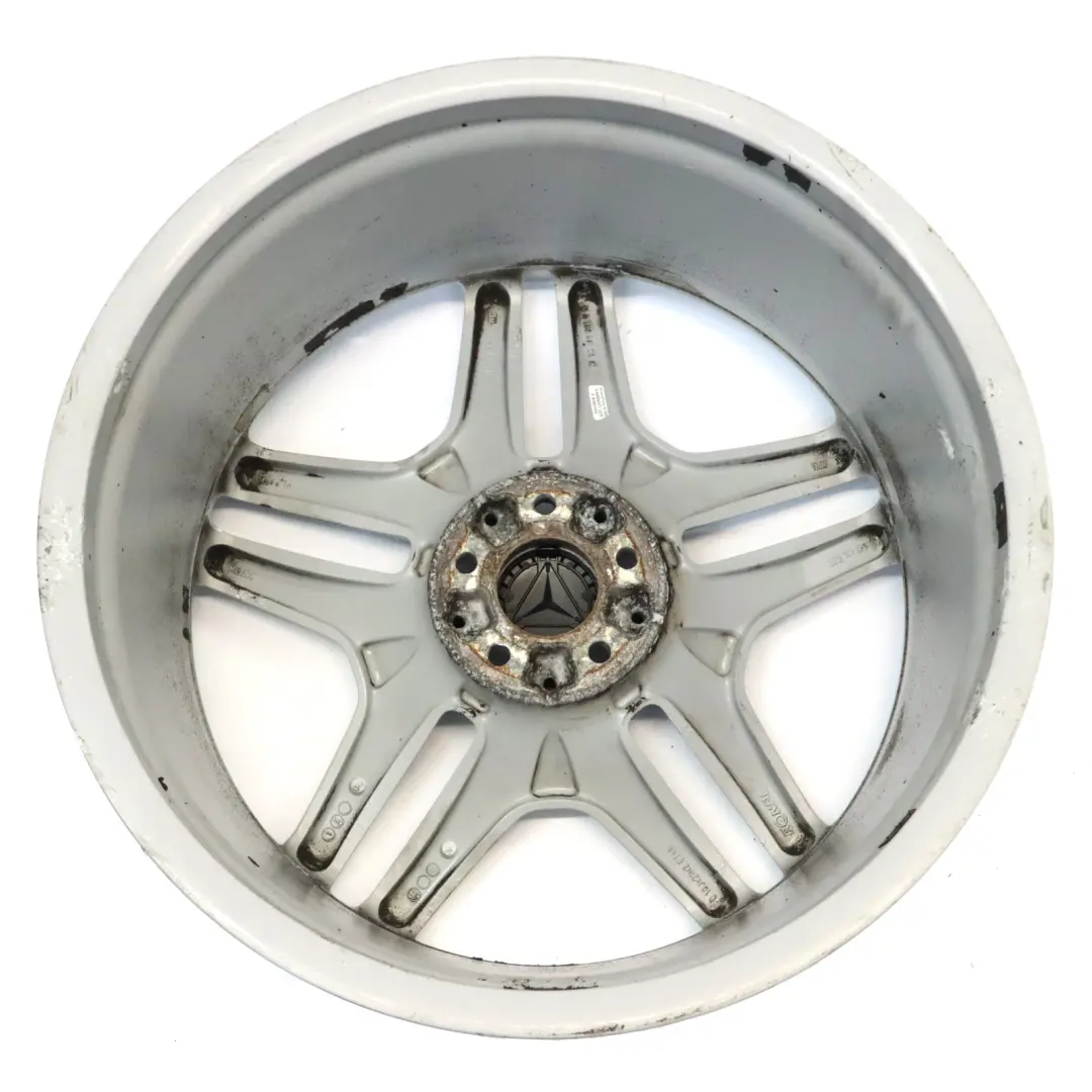 Alloy Wheel Rim 21" Star Spoke 10J ET:46 to Mercedes ML W166 AMG Silver with Part number A1664012502 Mercedes ML W166 AMG Silver Alloy Wheel Rim 21" Star Spoke 10J ET:46 - SKU A1664012502-3 - Part number A1664012502